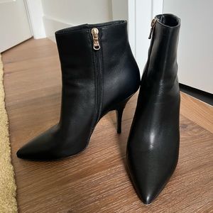 Black real leather Patricia Pepe heeled booties